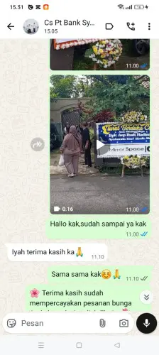 Testimonial Papan Bunga batang